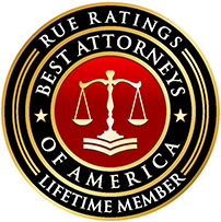 Rue ratings lifetime member best attorneys of america