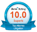 Avvo Rating 10 Superb | Top Attorney Litigation
