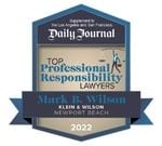 Daily Journal | Top Professional Responsibility Lawyers | Mar B. Wilson | Klein & Wilson | Newport Beach | 2022
