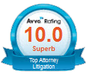 Avvo Rating | 10.0 Superb | Top Attorney Litigation